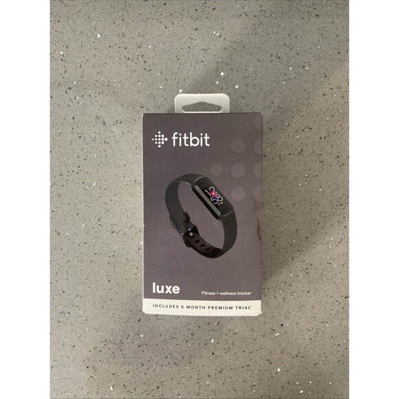 Fitbit Luxe Fitness + Wellness Tracker Black W/ Charger Parts/Repair Wont charge - Picture 1 of 7